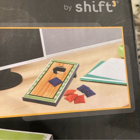 2 Boxes - Brand New 2 Mini Beanbag Cornhole Desktop Boards Full Set - Picture 6 of 6